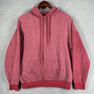SOFT SERVE Hoodie Womens Medium Red Pullover Softest Clothing Ever Pockets